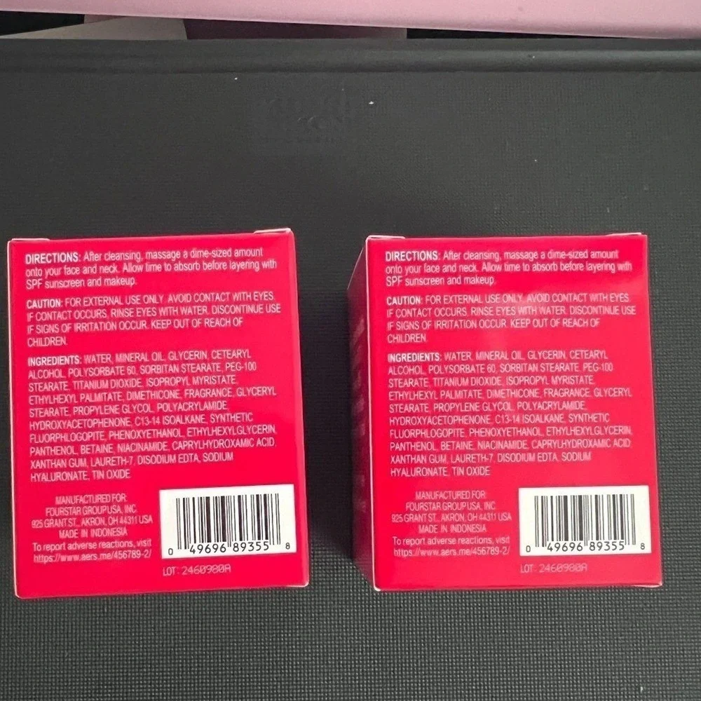 2 Pack B.Pure Revitalizing Hydrating Moisturizer Hyaluronic Acid VitB3 B5 1.41oz